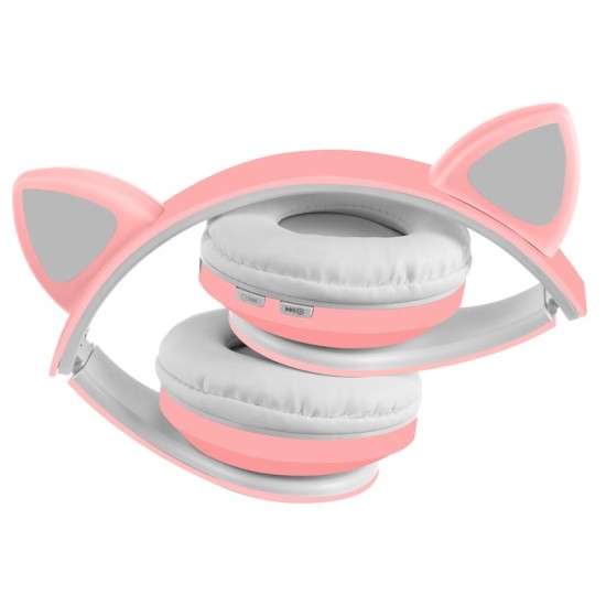 Belaidės „Bluetooth“ ausinės su LED ausimis Rose