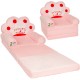 Minkštas vaikiškas pliušinis foteliukas 3in1 "Princesė" XXL