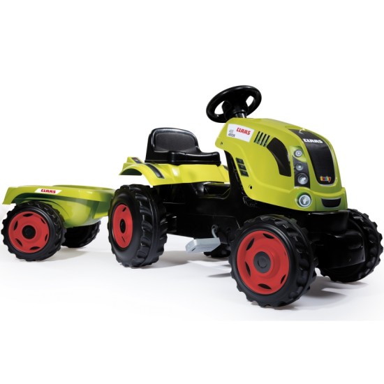 Pedalais minamas vaikiškas traktorius su priekaba Smoby Class Traktor XL