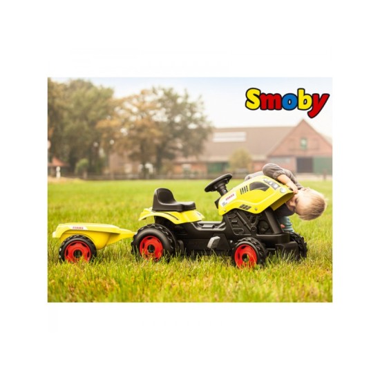 Pedalais minamas vaikiškas traktorius su priekaba Smoby Class Traktor XL