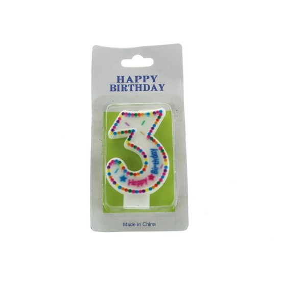 Gimtadienio žvakutė „Happy Birthday“