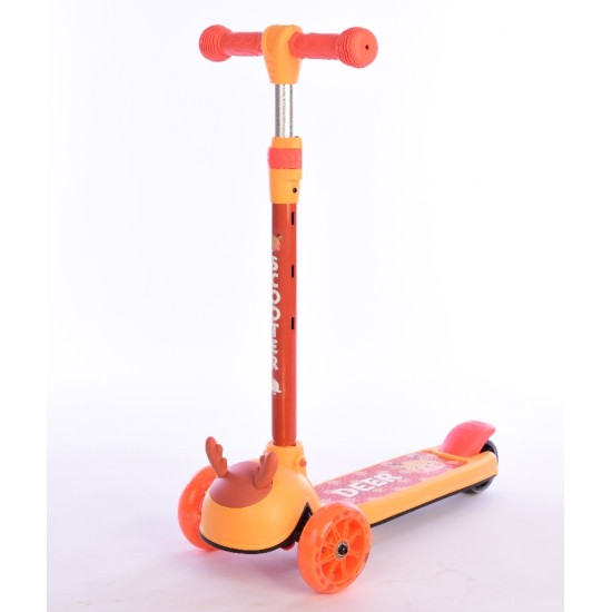 Triratis paspirtukas scooter LED DEER