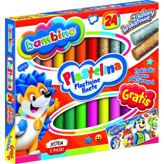 BAMBINO Classic Plastilinas 24 Spalvos