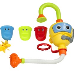 Vonios žaisliukų rinkinys dušas su priedais “ Robot”