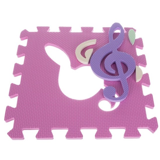 Minkštas Edukacinis Kilimėlis - Dėlionė (Puzzle) Muzika 9 vnt.