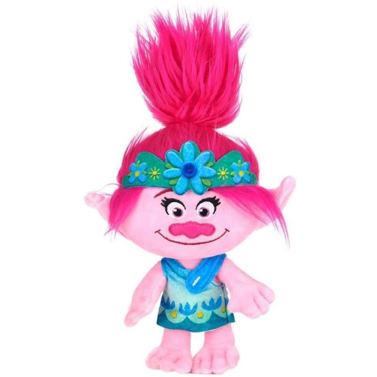 Pliušinis žaislas DreamWorks Trolls, rožinis, 30 cm.