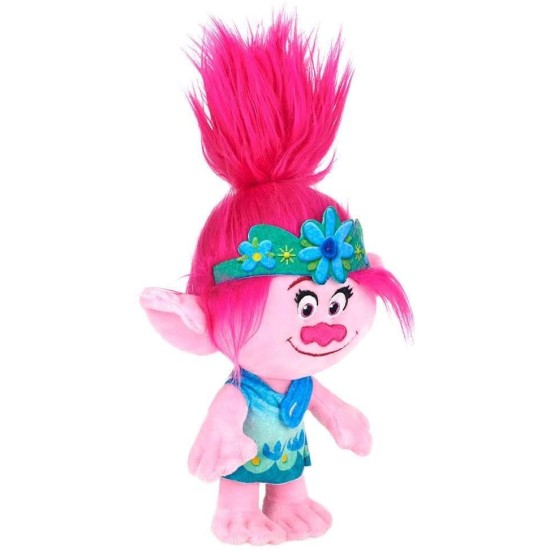 Pliušinis žaislas DreamWorks Trolls, rožinis, 30 cm.