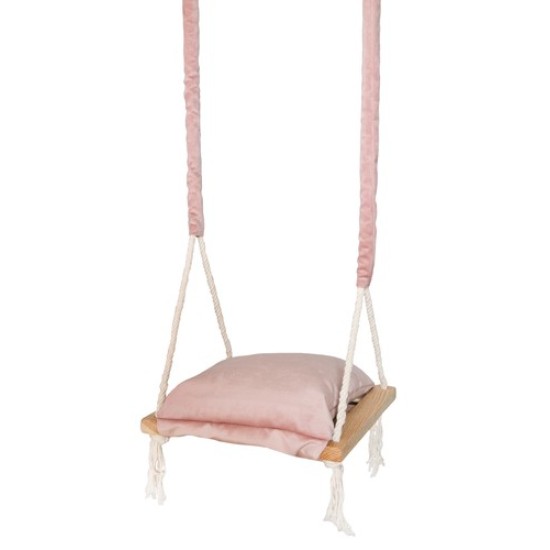 Vienvietės medinės sūpynės Deluxe Rose