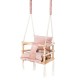 Vienvietės medinės sūpynės Deluxe Rose