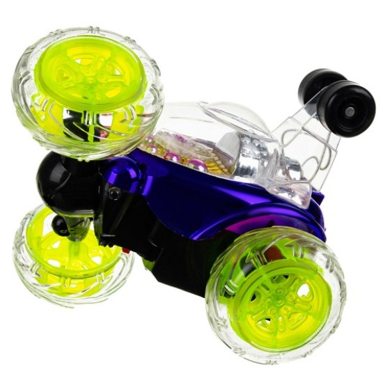 360° akrobatinis automobilis su pulteliu CRAZY TWISTER ir ledinėmis šviesomis 