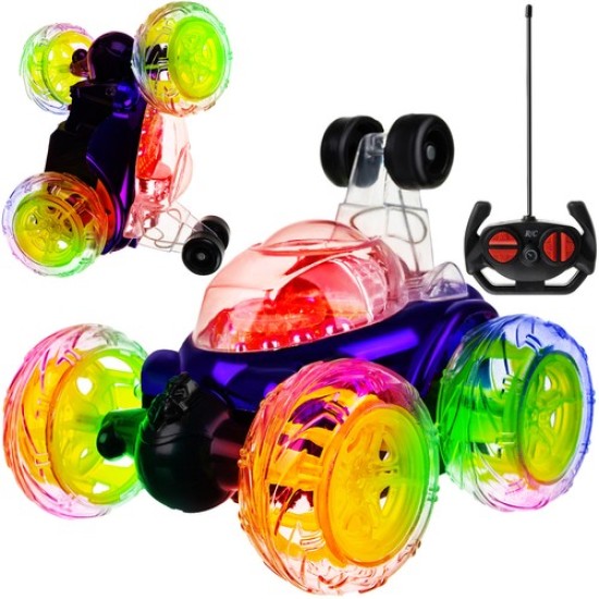 360° akrobatinis automobilis su pulteliu CRAZY TWISTER ir ledinėmis šviesomis 