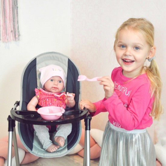 Maitinimo kėdutė lėlei WOOPIE Royal 5in1