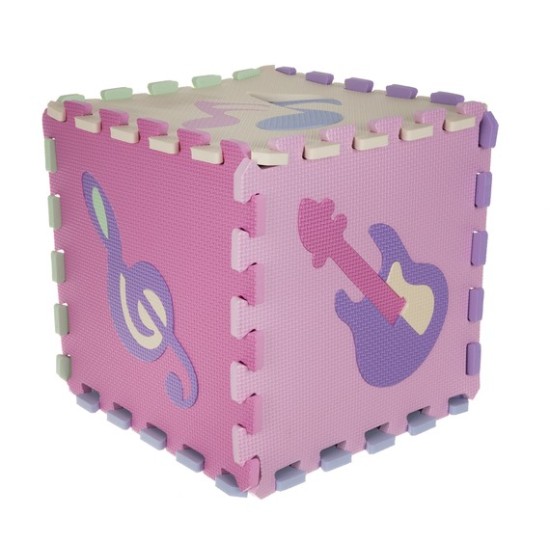 Minkštas Edukacinis Kilimėlis - Dėlionė (Puzzle) Muzika 9 vnt.