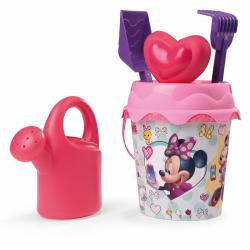 Smėlio žaislų rinkinys su kibirėliu ir laistytuvu Smoby Minnie Mouse 
