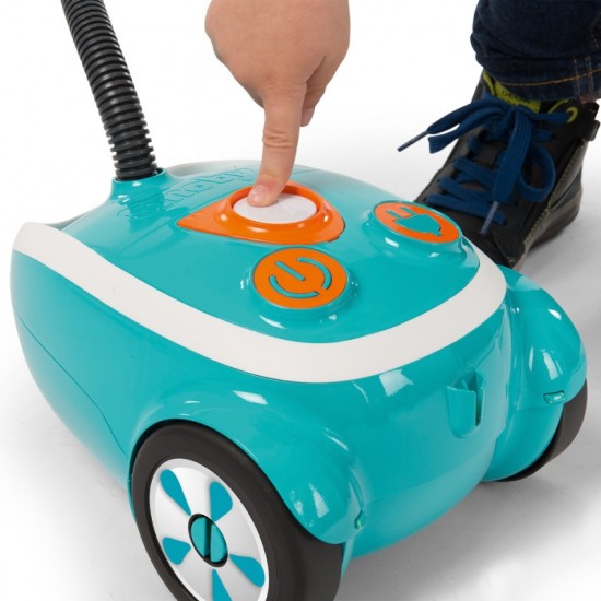 Smoby Švaros Vežimėlis ant ratų su 9 priedais-valymo priemonės