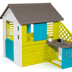 Vaikų žaidimų namelis su virtuvėle Smoby Pretty Playhouse + Summer Kitchen
