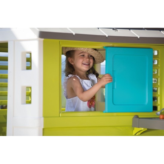 Vaikų žaidimų namelis su virtuvėle Smoby Pretty Playhouse + Summer Kitchen