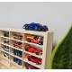 Medinė lentyna automobiliams 90 skyrių