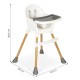 Maitinimo kėdutė Ecotoys White