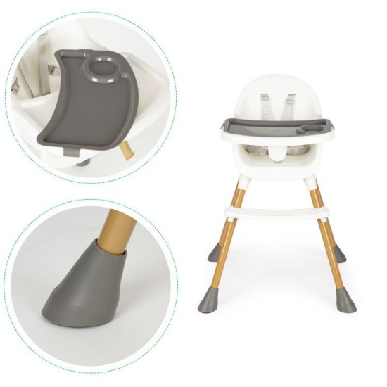 Maitinimo kėdutė Ecotoys White