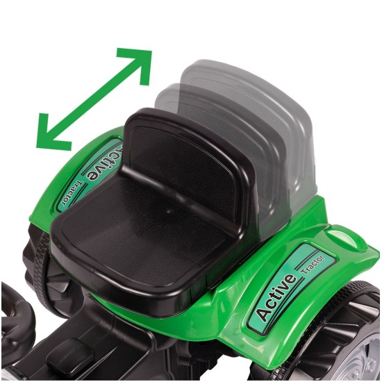 Pedalais minamas vaikiškas traktorius su priekaba XXL