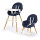 Maitinimo kėdutė Ecotoys Dark Blue New 2in1