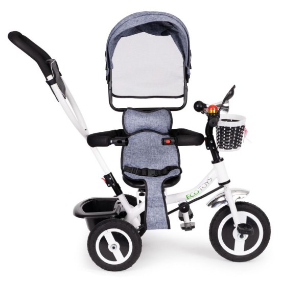 Vaikiškas triratukas Ecotoys GREY New 2