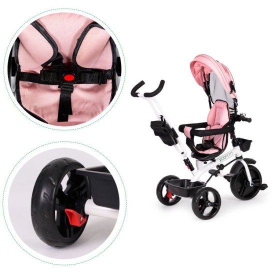 Vaikiškas triratukas Ecotoys Pink New