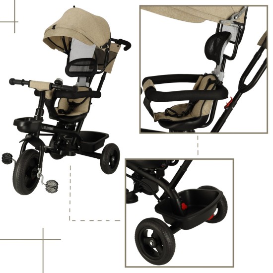 Vaikiškas triratukas TRIKE FIX LITE V2, Kreminis