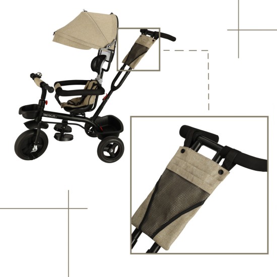 Vaikiškas triratukas TRIKE FIX LITE V2, Kreminis