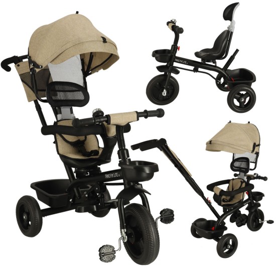 Vaikiškas triratukas TRIKE FIX LITE V2, Kreminis