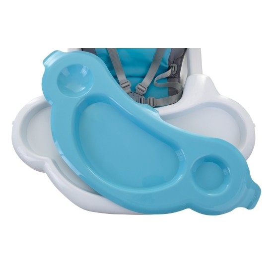 Maitinimo Kėdutė-Transformeris 5*1 Funfit blue  grey