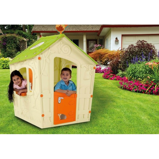Plastikinis žaidimų namelis Curver MAGIC PLAYHOUSE CREAMY