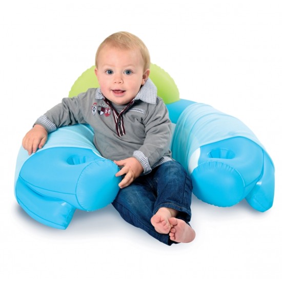 Lavinamoji muzikinė kėdutė – staliukas SMOBY Cotoons Cosy Seat Blue