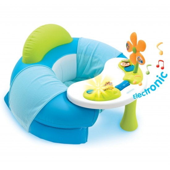 Lavinamoji muzikinė kėdutė – staliukas SMOBY Cotoons Cosy Seat Blue