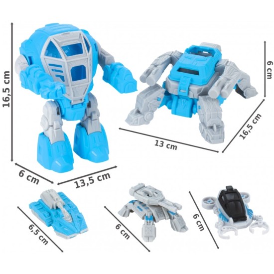 Galaktikos robotas su 3 transporto priemonėmis