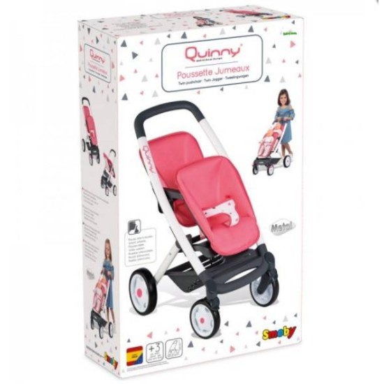 Lėlių vežimėlis SMOBY dvynukams | Maxi Cosi Quinny Rose