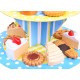 Arbatos puodelių rinkinys su pyragėliais