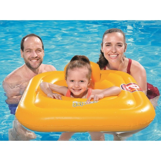 Pripučiamasis ryškiaspalvis plaukimo ratas „Swim Safe ABC“