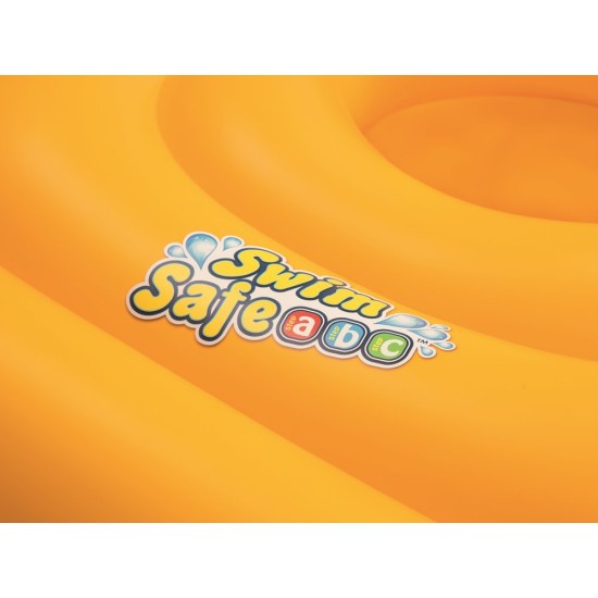 Pripučiamasis ryškiaspalvis plaukimo ratas „Swim Safe ABC“