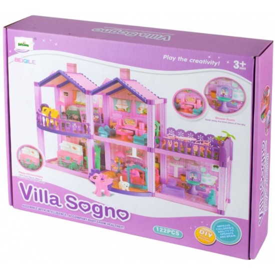 Dviejų aukštų vila Sogno su terasa, 122 dalys