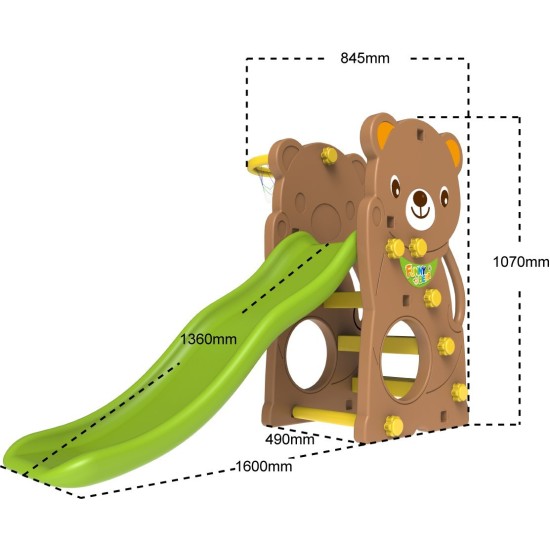 Vaikiška žaidimų aikštelė  3*1 ruda Teddy bear