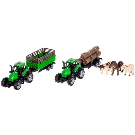 Traktoriai su priedais  Farm 102 elementai