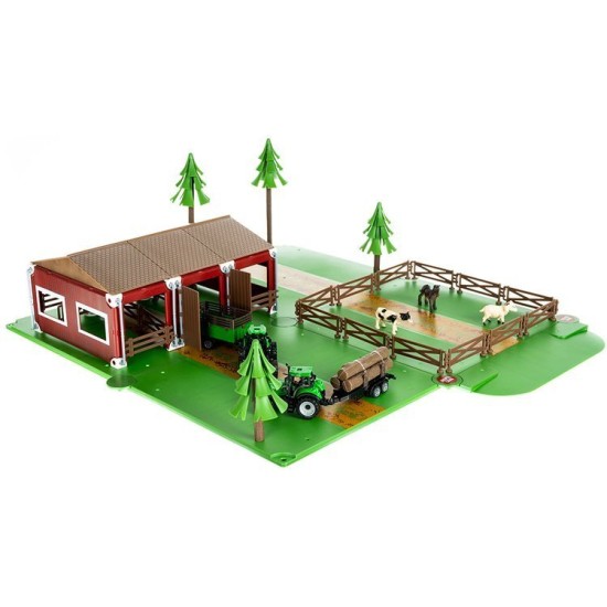 Traktoriai su priedais  Farm 102 elementai