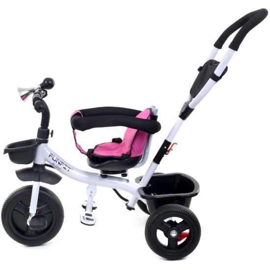 Vaikiškas triratukas Funfit Kids Twist Rose