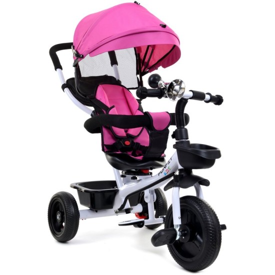 Vaikiškas triratukas Funfit Kids Twist Rose
