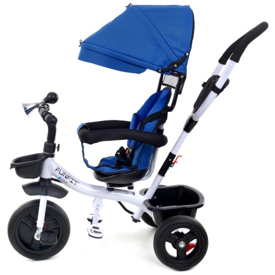 Vaikiškas triratukas Funfit Kids Twist Blue