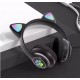 Belaidės „Bluetooth“ ausinės su LED ausimis