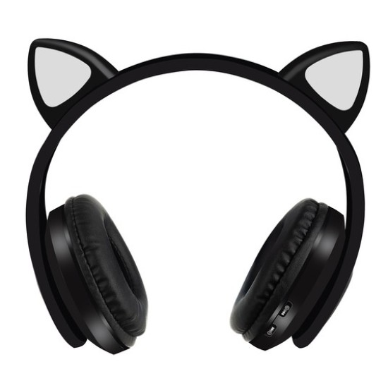 Belaidės „Bluetooth“ ausinės su LED ausimis