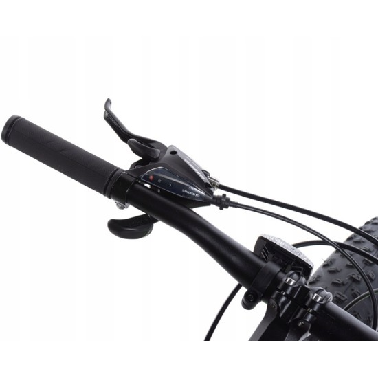 Dviratis MalTrack JAGUAR FATBIKE 26" SHIMANO (plieninis, juoda)